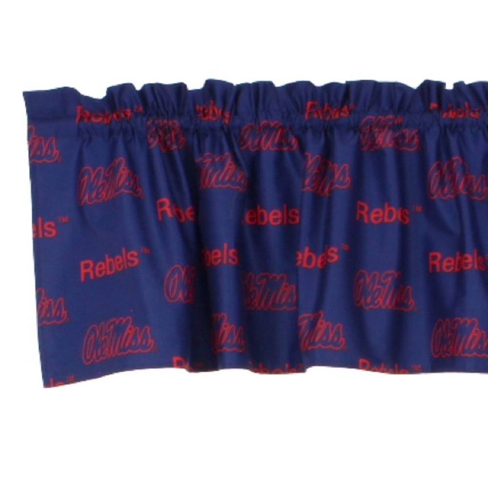 University of MS OLE MISS REBELS Curtain dorm window valance